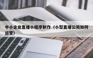 曹县中小企业直播小程序制作（小型直播公司如何运营）